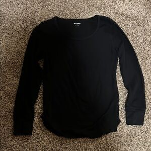 Old Navy Classic Black Long Sleeve thermal Shirt